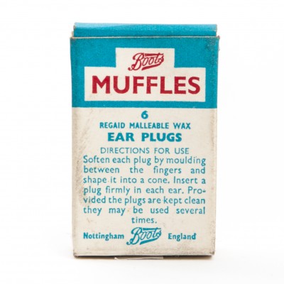 Opakowanie woskowych zatyczek do uszu Muffles